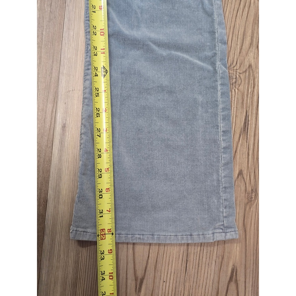 SMALL STAIN AG Seafoam Green Corduroy Low Rise Bootcut Pants 26 Y2K Flare Boho - Picture 4 of 6